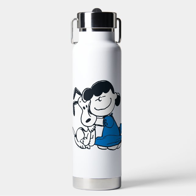 Botella De Agua Lucy Hugging Snoopy (Frente)