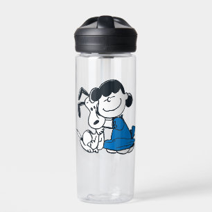 Botella De Agua Lucy Hugging Snoopy