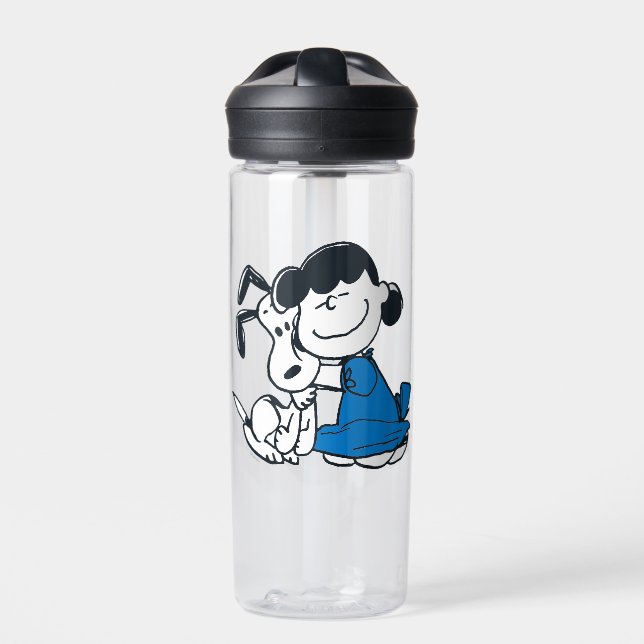 Botella De Agua Lucy Hugging Snoopy (Delante)
