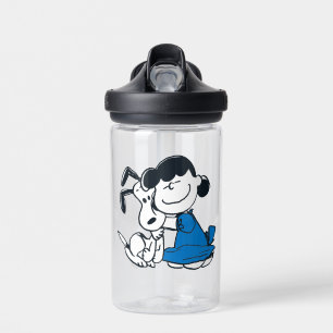 Botella De Agua Lucy Hugging Snoopy