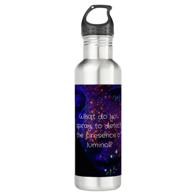 Botella De Agua Luminol divertido (Anverso)
