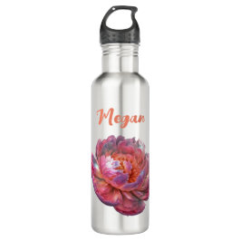 Botella De Agua Luminoso Peony Blossom