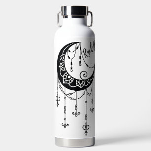 Botella De Agua Luna Cresente Bohemita Personalizada
