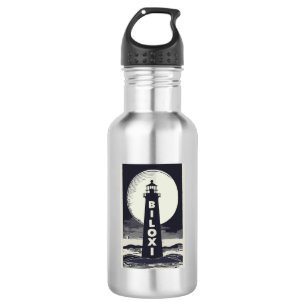 Botella De Agua Luna de Faro Biloxi Mississippi