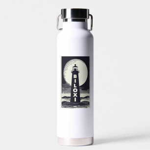 Botella De Agua Luna de Faro Biloxi Mississippi