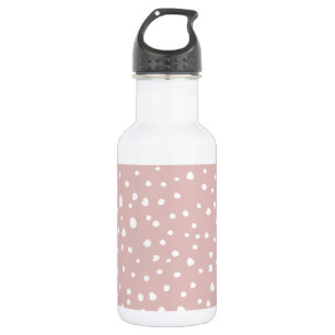 Botella De Agua Lunares dálmatas rosados, lunares de dálmata, esta