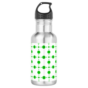 Botella De Agua Lunares Verdes, Patrón de Lunares, Lunares, Con Lu