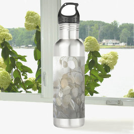 Botella De Agua Lunaria Silver Dollar personalizado con nombre