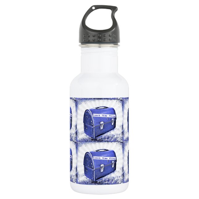 Botella De Agua Lunes de almuerzo Fling Blue (Anverso)