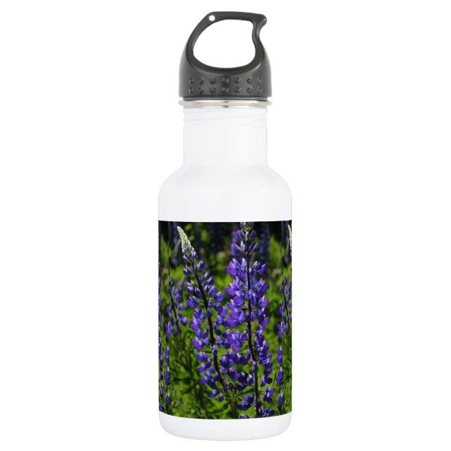 Botella De Agua Lupines azules (Anverso)