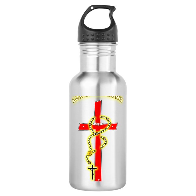 Botella De Agua Lux in Tenebris - Rosary 02 (Anverso)