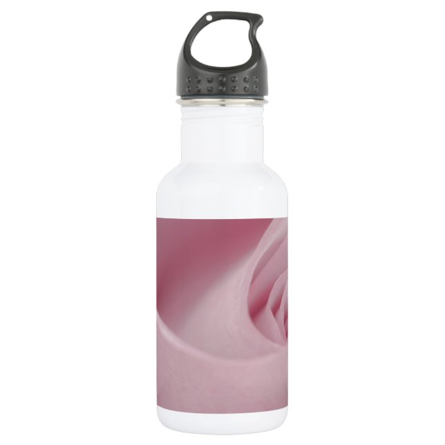 Botella De Agua Macro rosa rosa (Anverso)