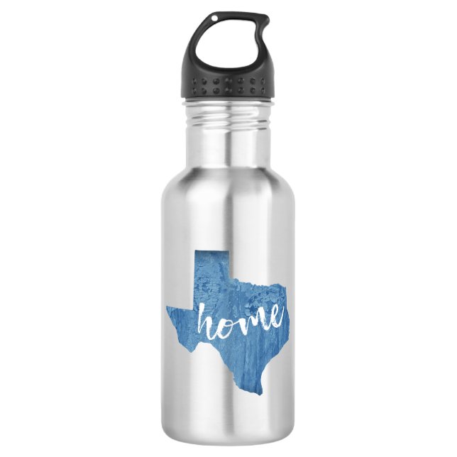 Botella De Agua Madera de Texas (Anverso)