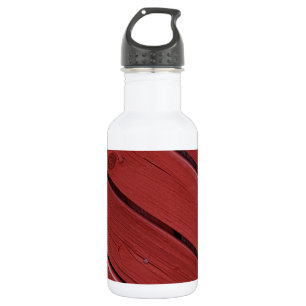 Botella De Agua Madera en rojo típico sueco