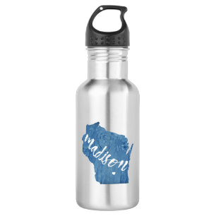 Botella De Agua Madison, Grano de Madera Wisconsin
