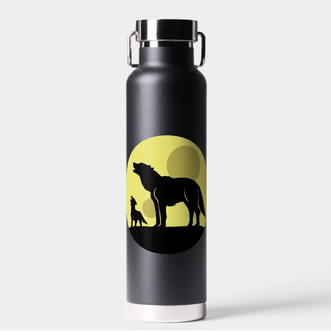 Botella De Agua Madre y lobo (Delantero)