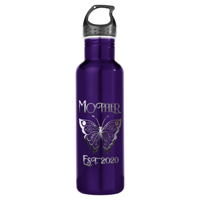Botella De Agua Madres Est 2020 Mariposa (Anverso)