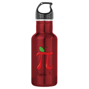 Botella De Agua Maestra De Matemáticas Con Símbolo Apple Pi