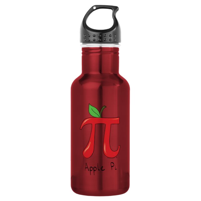 Botella De Agua Maestra De Matemáticas Con Símbolo Apple Pi (Anverso)