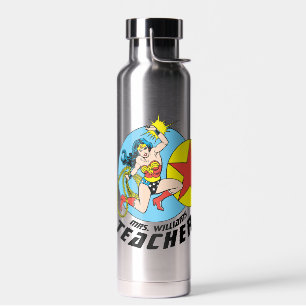 Botella De Agua Maestra Estrella Roja Mujer Maravilla