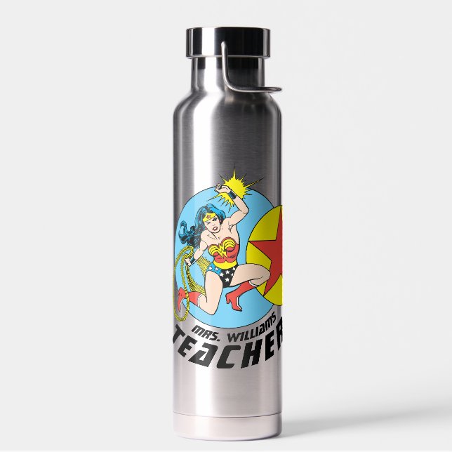Botella De Agua Maestra Estrella Roja Mujer Maravilla (Izquierdo)