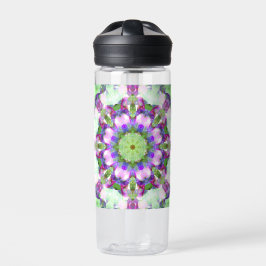 Botella de agua Magenta y Green Mandala