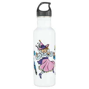 Botella De Agua Mago Vintage de Oz, Cute Dancing Munchkins!