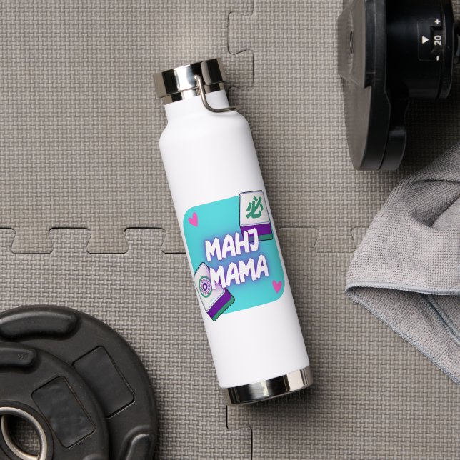 Botella de agua Mahj Mama (Gimnasio (girado))