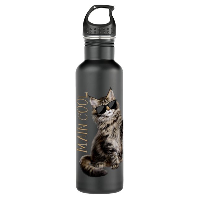 Botella De Agua Maine Coon Cat - Main Cool  (Anverso)
