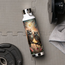 Botella De Agua Majestic Owl Design