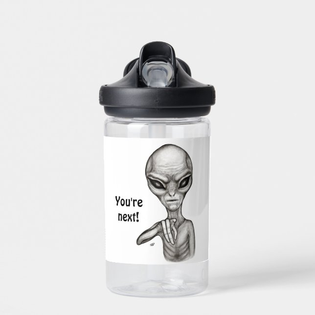 Botella De Agua Mal Alien , ¡Tú eres el próximo ! (Delante)