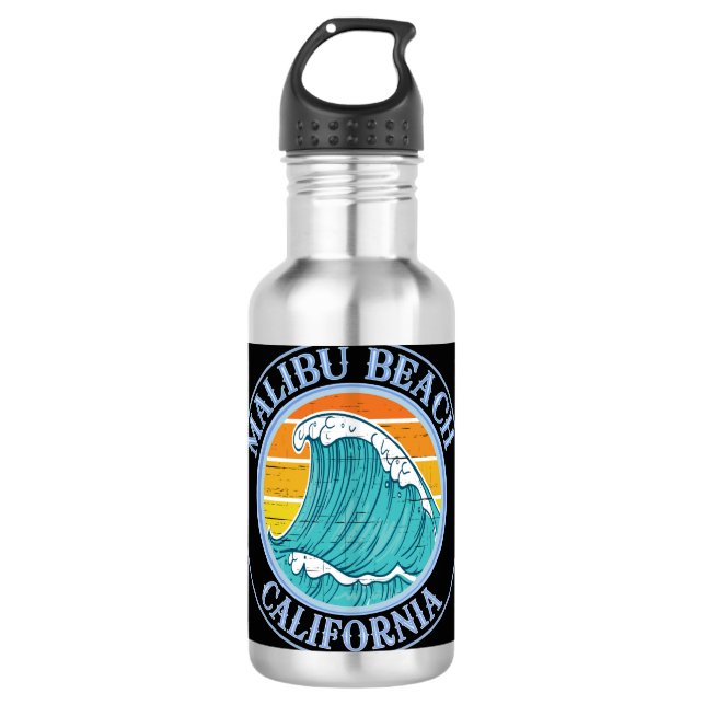 Botella De Agua Malibu Beach California (Anverso)