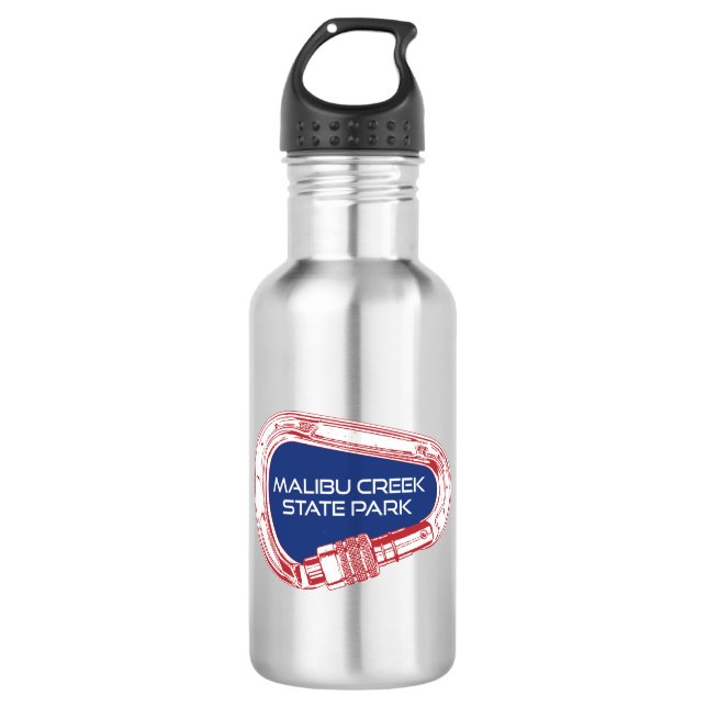 Botella De Agua Malibu Creek State Park Rock Climber Carabiner (Anverso)