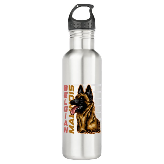 Botella De Agua Malinois belga (Anverso)
