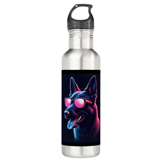Botella De Agua Malinois belga atrapa camiseta malinoiss belga (Anverso)