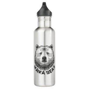 Botella De Agua Mama Bear, Ilustracion de mano dibujada