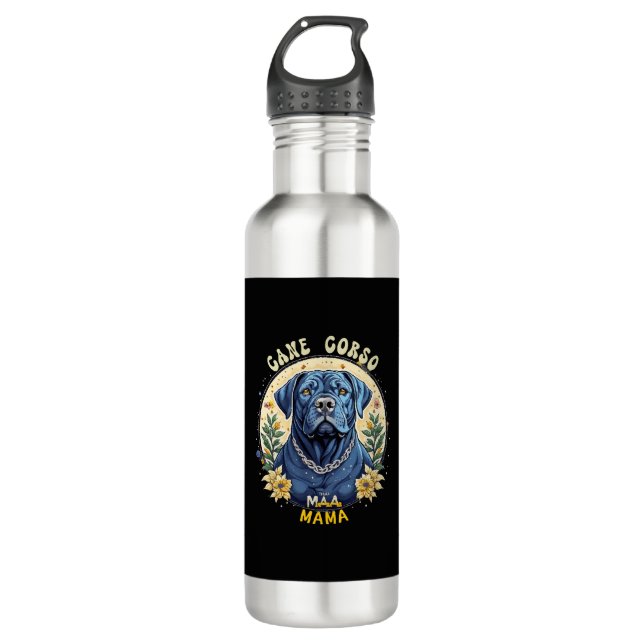 Botella De Agua Mamá Cane Corso (Anverso)