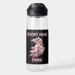 Botella De Agua Mama Coquette Fantasma Rosa Espeluznante Personali