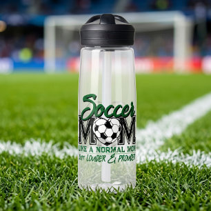 Botella De Agua Mamá de Fútbol Más Fuerte y Orgullosa Día de Parti