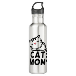Botella De Agua Mamá de gato