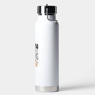 Botella De Agua Mamá del diseño de camiseta de otoño de las calaba