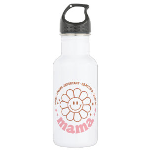 Botella De Agua Mama Flower: Amadas, fuertes, hermosas y valiosas