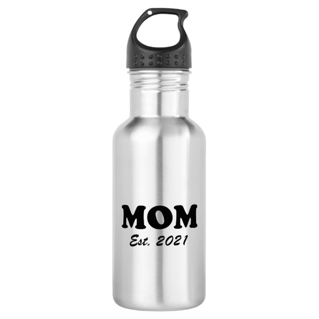 Botella De Agua Mamá, madre Personalizado, día de la madre, regalo (Anverso)