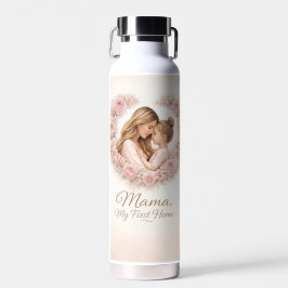 Botella De Agua Mamá: Mi Primer Hogar | Floral de Madre e Hija