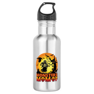 Botella De Agua Mamá Monstruos Halloween Monstruo Fantasma Esquele