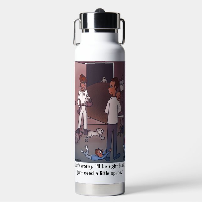 Botella De Agua Mamá necesita espacio (Frente)