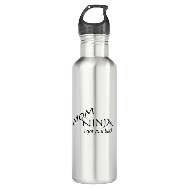 Botella De Agua Mamá Ninja (Anverso)
