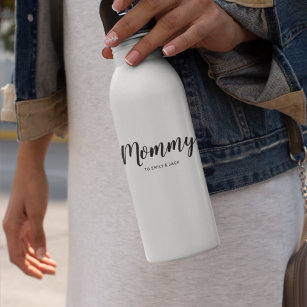 Botella De Agua Mami   Niños de mamá modernos nombran Día de la Ma