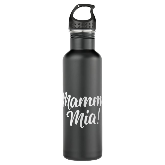 Botella De Agua Mamma Mia - italiano lindo (Anverso)
