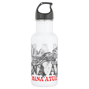 Botella De Agua Mana Atua - El poder de los dioses - blanco